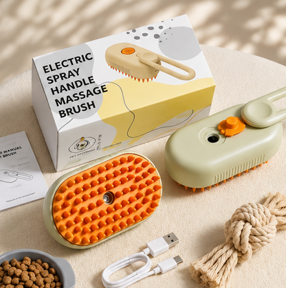 cepillo humidificador/peine de vapor para mascotas