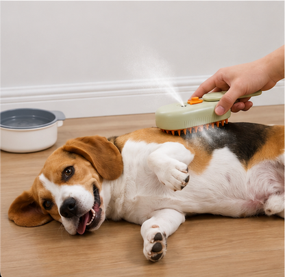 cepillo humidificador/peine de vapor para mascotas