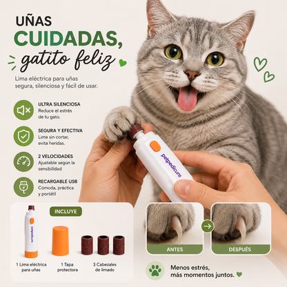 Lima Eléctrica para Uñas para mascotas